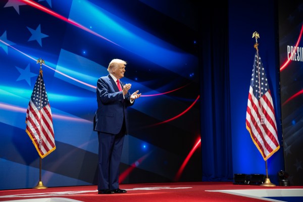 President Donald Trump speaks at the Conservative Political Action Conference at the Gaylord National Resort & Convention Center in Oxon Hill, Maryland, on Saturday, February 22, 2025. (Official White House Photo by Molly Riley)