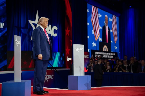 President Donald Trump speaks at the Conservative Political Action Conference at the Gaylord National Resort & Convention Center in Oxon Hill, Maryland, on Saturday, February 22, 2025. (Official White House Photo by Molly Riley)