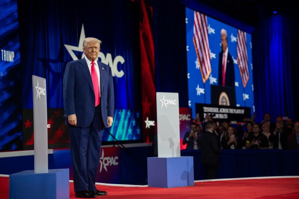President Donald Trump speaks at the Conservative Political Action Conference at the Gaylord National Resort & Convention Center in Oxon Hill, Maryland, on Saturday, February 22, 2025. (Official White House Photo by Molly Riley)