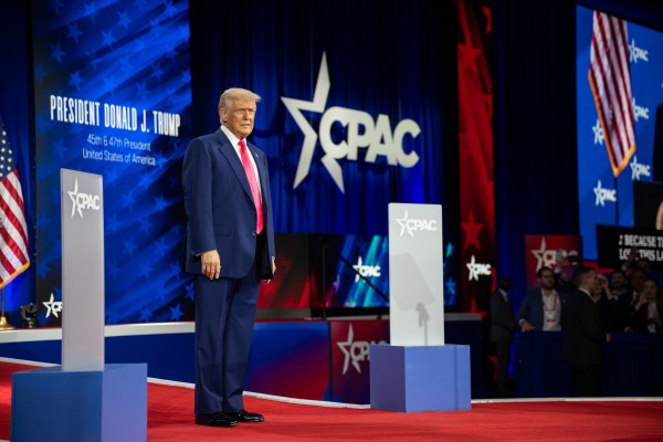 President Donald Trump speaks at the Conservative Political Action Conference at the Gaylord National Resort & Convention Center in Oxon Hill, Maryland, on Saturday, February 22, 2025. (Official White House Photo by Molly Riley)