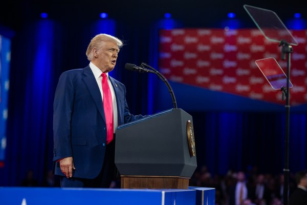 President Donald Trump speaks at the Conservative Political Action Conference at the Gaylord National Resort & Convention Center in Oxon Hill, Maryland, on Saturday, February 22, 2025. (Official White House Photo by Molly Riley)