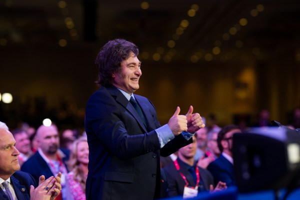 President Donald Trump speaks at the Conservative Political Action Conference at the Gaylord National Resort & Convention Center in Oxon Hill, Maryland, on Saturday, February 22, 2025. (Official White House Photo by Molly Riley