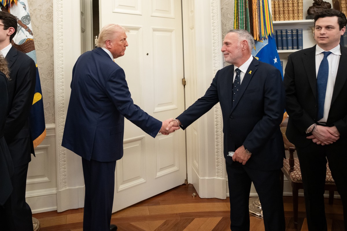 Commerce Secretary Howard Lutnick is sworn in Friday, February 21, 2025, in the Oval Office. (Official White House Photo by Emily J. Higgins.)