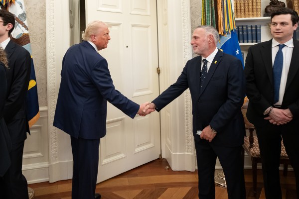 Commerce Secretary Howard Lutnick is sworn in Friday, February 21, 2025, in the Oval Office. (Official White House Photo by Emily J. Higgins.)