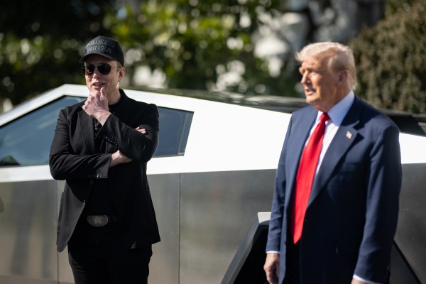 President Donald J. Trump purchases a Tesla on the South Lawn, Tuesday, March 11, 2025. (Official White House Photo by Molly Riley)