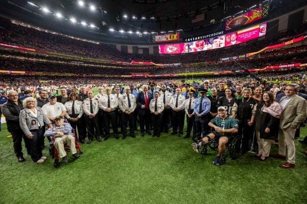 President Donald J. Trump attends Superbowl LIX between the Philadelphia Eagles and the Kansas City Chiefs, Sunday, February 9, 2025, at Caesars Superdome in New Orleans, Louisiana. (Official White House Photo by Daniel Torok)