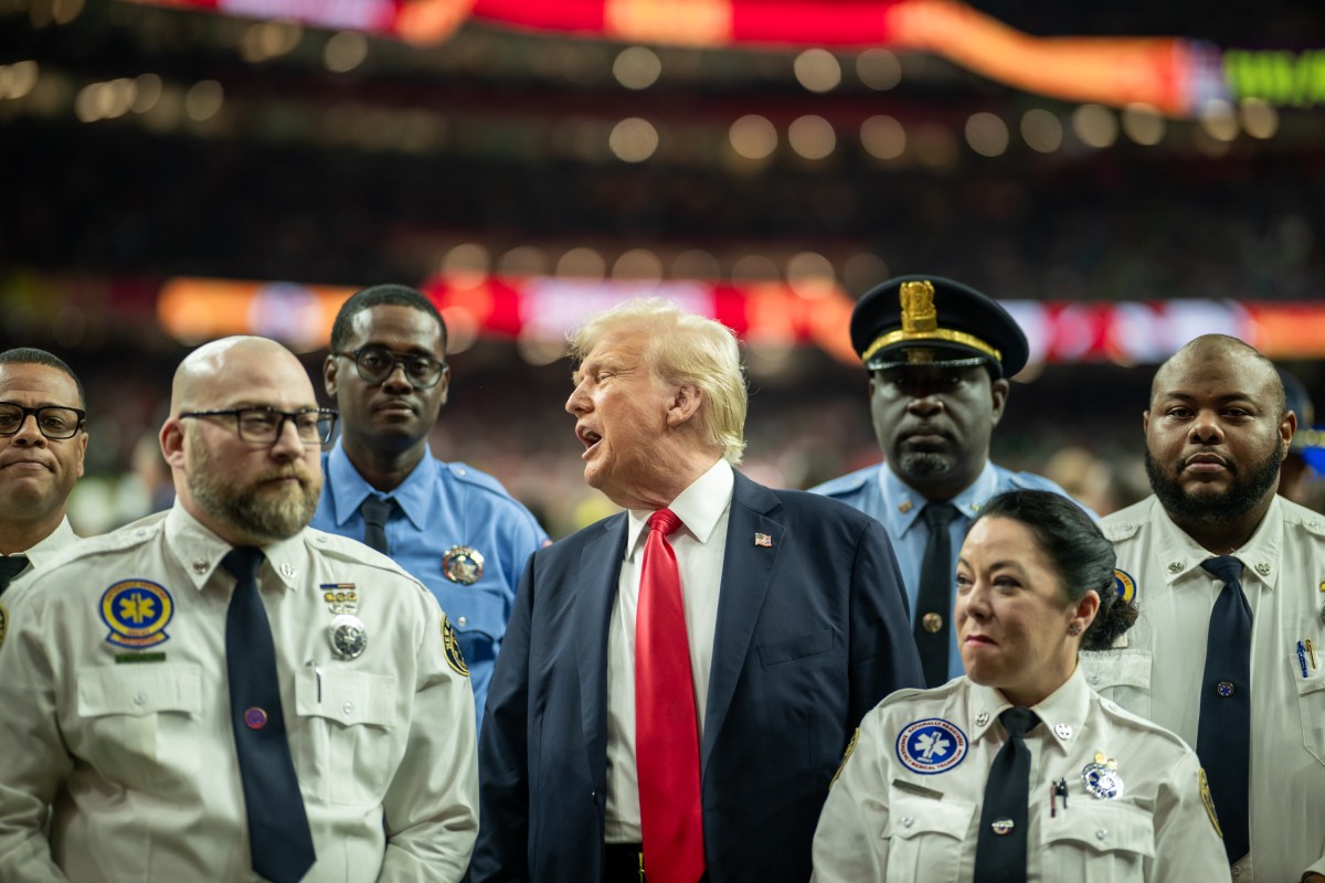 President Donald J. Trump attends Superbowl LIX between the Philadelphia Eagles and the Kansas City Chiefs, Sunday, February 9, 2025, at Caesars Superdome in New Orleans, Louisiana. (Official White House Photo by Daniel Torok)
