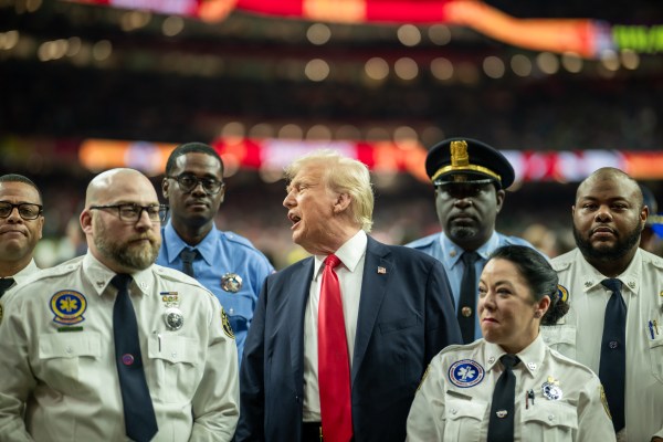 President Donald J. Trump attends Superbowl LIX between the Philadelphia Eagles and the Kansas City Chiefs, Sunday, February 9, 2025, at Caesars Superdome in New Orleans, Louisiana. (Official White House Photo by Daniel Torok)
