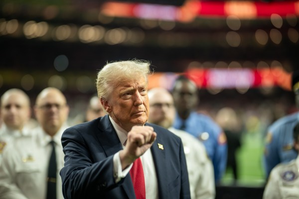 President Donald J. Trump attends Superbowl LIX between the Philadelphia Eagles and the Kansas City Chiefs, Sunday, February 9, 2025, at Caesars Superdome in New Orleans, Louisiana. (Official White House Photo by Daniel Torok)