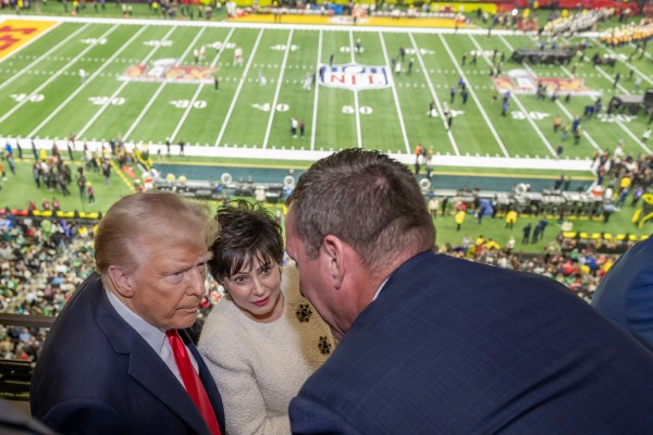 President Donald Trump attends Superbowl LIX between the Philadelphia Eagles and the Kansas City Chiefs, Sunday, February 9, 2025, at Caesars Superdome in New Orleans, Louisiana. (Official White House photo by Daniel Torok)