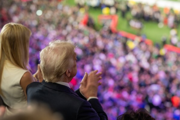 President Donald Trump attends Superbowl LIX between the Philadelphia Eagles and the Kansas City Chiefs, Sunday, February 9, 2025, at Caesars Superdome in New Orleans, Louisiana. (Official White House photo by Daniel Torok)