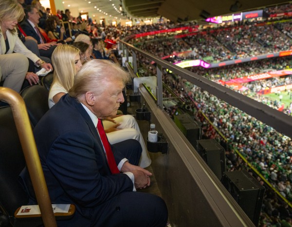 President Donald Trump attends Superbowl LIX between the Philadelphia Eagles and the Kansas City Chiefs, Sunday, February 9, 2025, at Caesars Superdome in New Orleans, Louisiana. (Official White House photo by Daniel Torok)