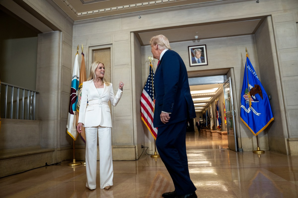 President Donald Trump arrives at the Department of Justice in Washington, D.C., Friday, March 14, 2025. (Official White House Photo by Joyce N. Boghosian)
