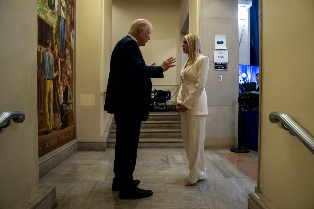 President Donald Trump arrives at the Department of Justice in Washington, D.C., Friday, March 14, 2025. (Official White House Photo by Joyce N. Boghosian)