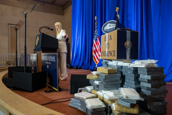 President Donald Trump delivers remarks at the Department of Justice in Washington, D.C., Friday, March 14, 2025. (Official White House Photo by Joyce N. Boghosian)