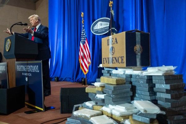 President Donald Trump delivers remarks at the Department of Justice in Washington, D.C., Friday, March 14, 2025. (Official White House Photo by Joyce N. Boghosian)