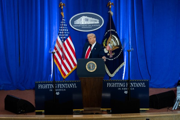 President Donald Trump delivers remarks at the Department of Justice in Washington, D.C., Friday, March 14, 2025. (Official White House Photo by Joyce N. Boghosian)