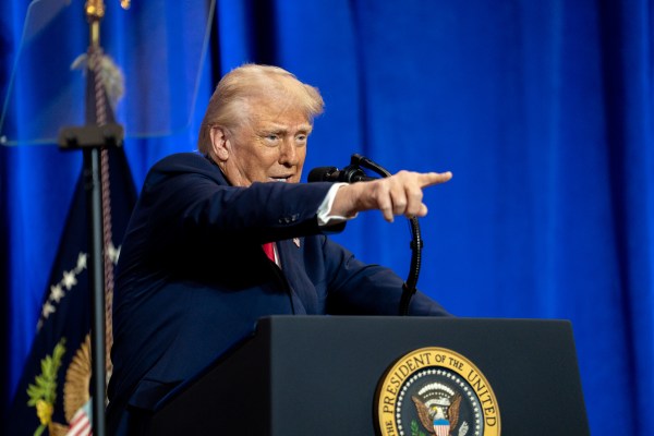 President Donald Trump delivers remarks at the Department of Justice in Washington, D.C., Friday, March 14, 2025. (Official White House Photo by Joyce N. Boghosian)