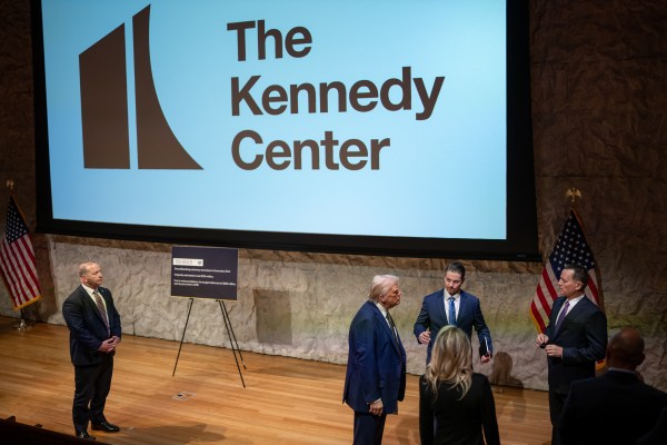 President Donald Trump participates in a Kennedy Center Board Meeting, Monday, March 17, 2025, at the John F. Kennedy Center Performing Arts Center in Washington, D.C. (Official White House Photo by Daniel Torok)