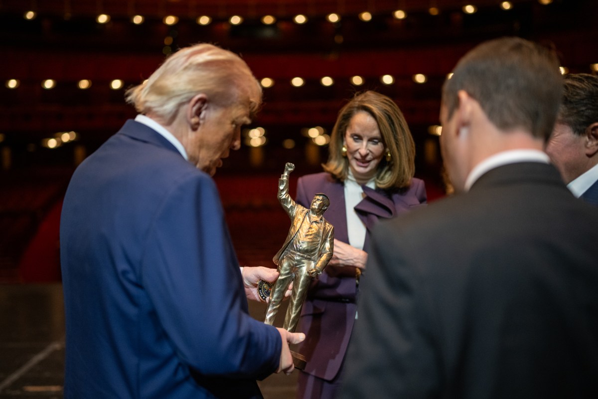 President Donald Trump participates in a Kennedy Center Board Meeting, Monday, March 17, 2025, at the John F. Kennedy Center Performing Arts Center in Washington, D.C. (Official White House Photo by Daniel Torok)