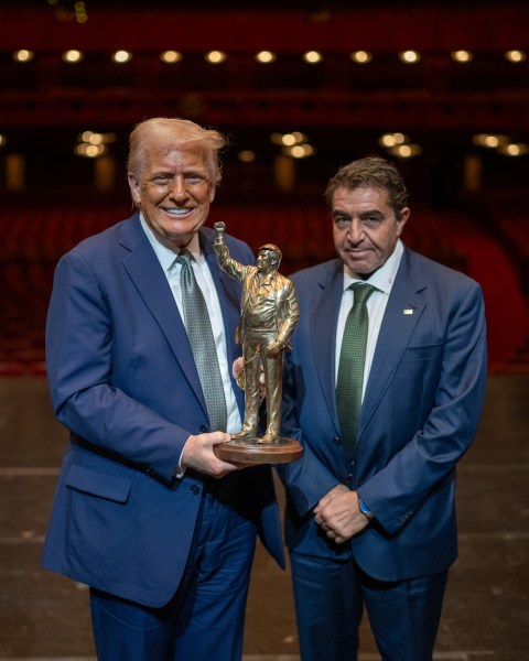 President Donald Trump participates in a Kennedy Center Board Meeting, Monday, March 17, 2025, at the John F. Kennedy Center Performing Arts Center in Washington, D.C. (Official White House Photo by Daniel Torok)