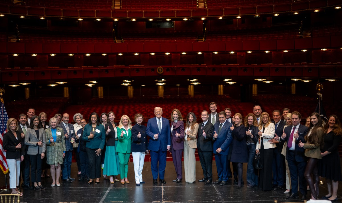 President Donald Trump participates in a Kennedy Center Board Meeting, Monday, March 17, 2025, at the John F. Kennedy Center Performing Arts Center in Washington, D.C. (Official White House Photo by Daniel Torok)