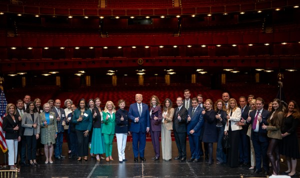President Donald Trump participates in a Kennedy Center Board Meeting, Monday, March 17, 2025, at the John F. Kennedy Center Performing Arts Center in Washington, D.C. (Official White House Photo by Daniel Torok)