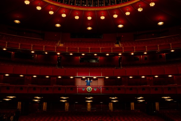 President Donald Trump participates in a Kennedy Center Board Meeting, Monday, March 17, 2025, at the John F. Kennedy Center Performing Arts Center in Washington, D.C. (Official White House Photo by Daniel Torok)