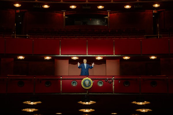 President Donald Trump participates in a Kennedy Center Board Meeting, Monday, March 17, 2025, at the John F. Kennedy Center Performing Arts Center in Washington, D.C. (Official White House Photo by Daniel Torok)