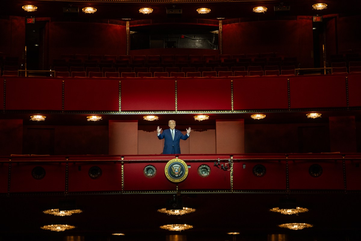 President Donald Trump participates in a Kennedy Center Board Meeting, Monday, March 17, 2025, at the John F. Kennedy Center Performing Arts Center in Washington, D.C. (Official White House Photo by Daniel Torok)