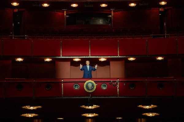 President Donald Trump participates in a Kennedy Center Board Meeting, Monday, March 17, 2025, at the John F. Kennedy Center Performing Arts Center in Washington, D.C. (Official White House Photo by Daniel Torok)