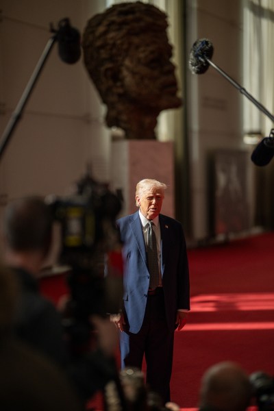 President Donald Trump participates in a Kennedy Center Board Meeting, Monday, March 17, 2025, at the John F. Kennedy Center Performing Arts Center in Washington, D.C. (Official White House Photo by Daniel Torok)