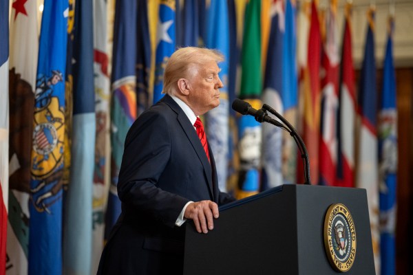 President Donald Trump signs an Executive Order to dismantle the Department of Education, Thursday, March 20, 2025, in the East Room of the White House. (Official White House Photo by Daniel Torok)