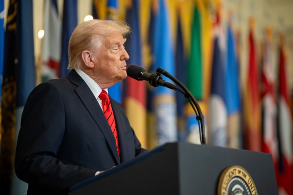 President Donald Trump signs an Executive Order to dismantle the Department of Education, Thursday, March 20, 2025, in the East Room of the White House. (Official White House Photo by Daniel Torok)