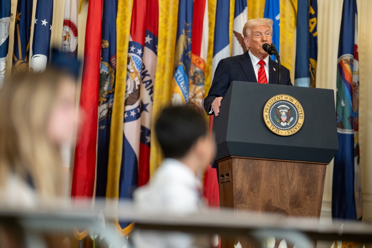 President Donald Trump signs an Executive Order to dismantle the Department of Education, Thursday, March 20, 2025, in the East Room of the White House. (Official White House Photo by Daniel Torok)