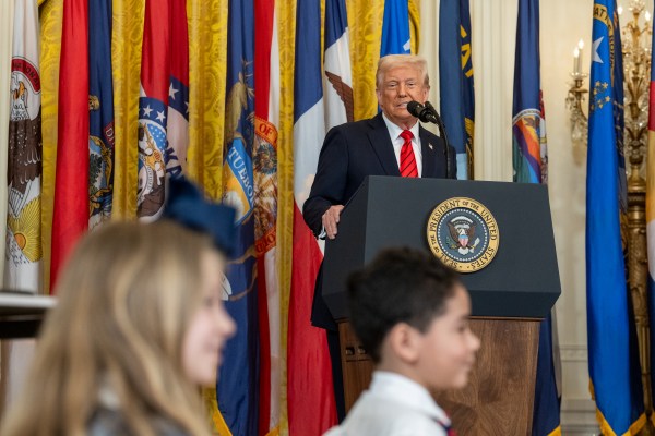 President Donald Trump signs an Executive Order to dismantle the Department of Education, Thursday, March 20, 2025, in the East Room of the White House. (Official White House Photo by Daniel Torok)