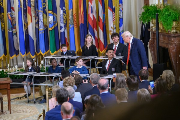 President Donald Trump signs an Executive Order to dismantle the Department of Education, Thursday, March 20, 2025, in the East Room of the White House. (Official White House Photo by Molly Riley)