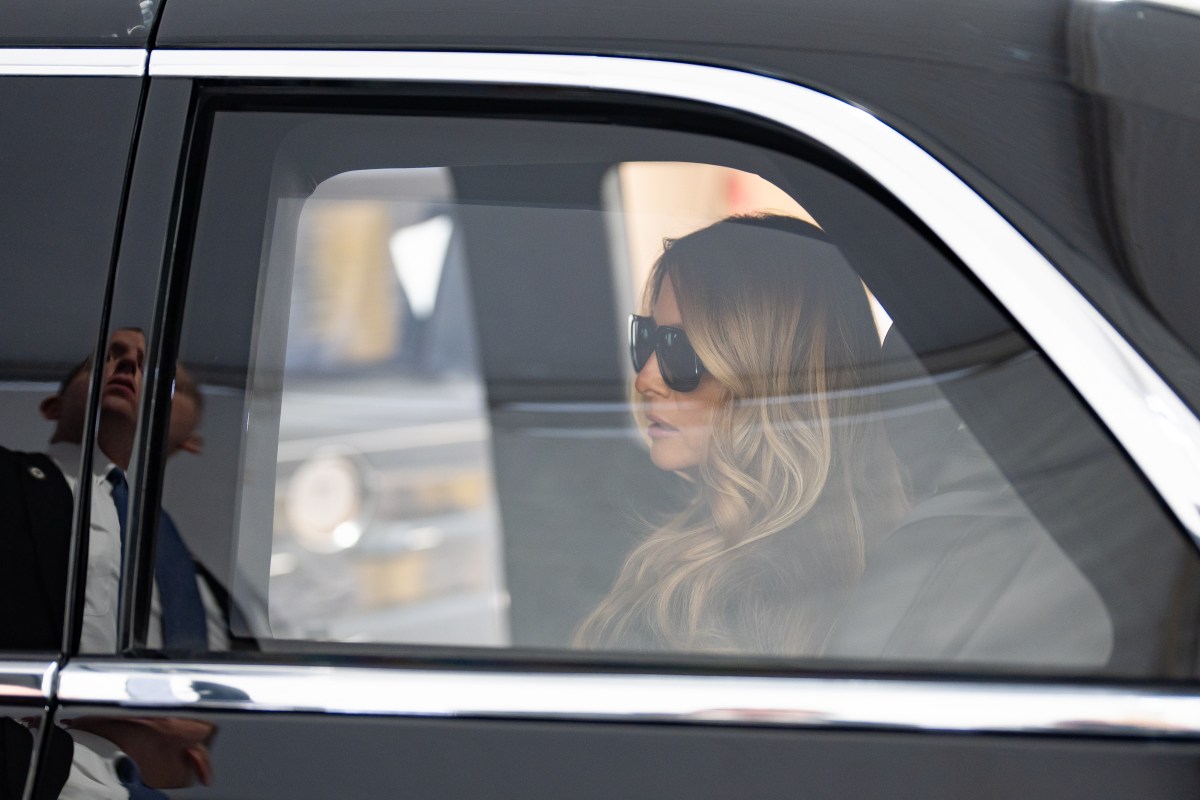 First Lady Melania Trump leaves in the motorcade from the national prayer service at the Washington National Cathedral, Jan. 21, 2025. (Official White House Photo by Andrea Hanks)