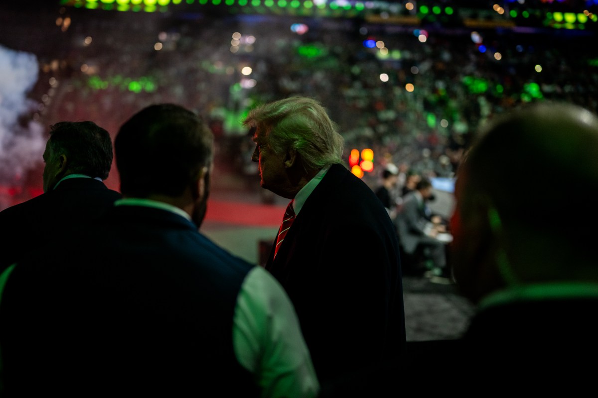 President Donald Trump attends the 2025 NCAA Men’s Wrestling Championship, Saturday, March 22, 2025, at Wells Fargo Center in Philadelphia, Pennsylvania. (Official White House Photo by Daniel Torok)