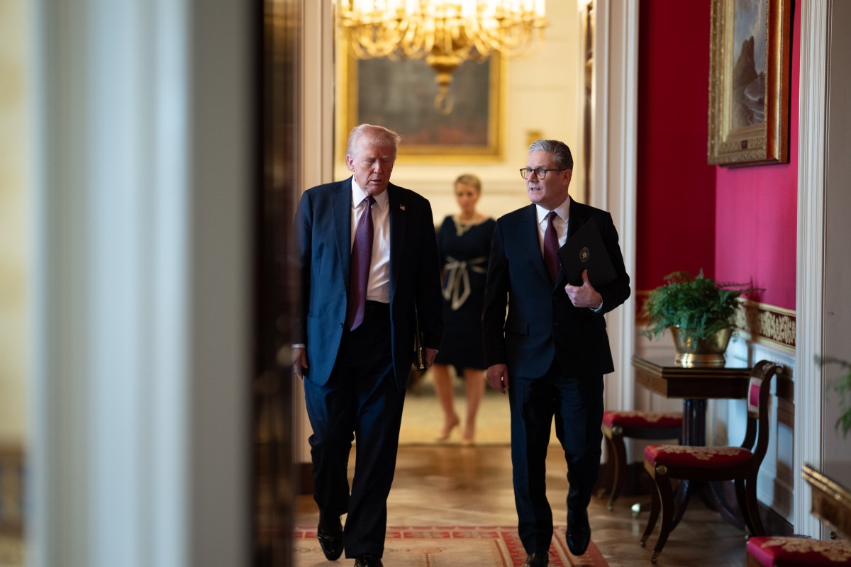President Donald Trump and U.K. Prime Minister Keir Starmer participate in a joint press conference, Thursday, February 27, 2025, in the East Room of the White House. (Official White House Photo by Daniel Torok)