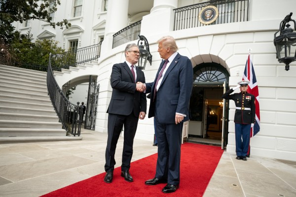 President Donald Trump and U.K. Prime Minister Keir Starmer participate in a joint press conference, Thursday, February 27, 2025, in the East Room of the White House. (Official White House Photo by Daniel Torok)