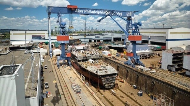 Report: Hanwha Ocean Plans Large-Scale Expansion of Philly Shipyard