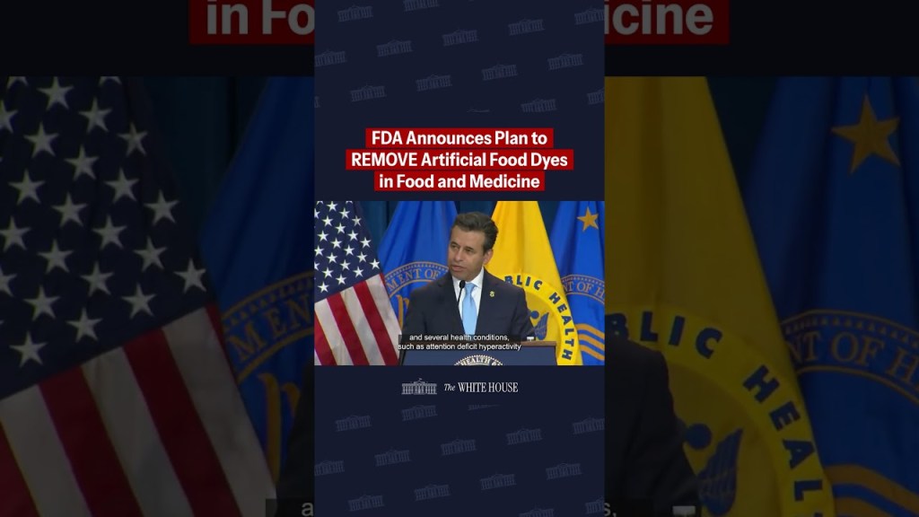 🚨BREAKING: FDA announces action to remove artificial food dyes from food and medicine in America