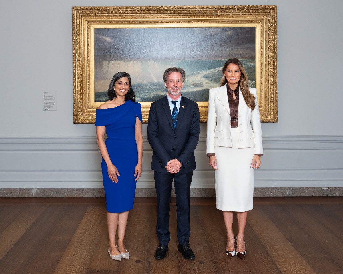 First Lady Melania Trump participates in the Senate Spouses Luncheon at the National Gallery of Art in Washington, D.C., Wednesday, May 21,2025. (Official White House Photo by Andrea Hanks)