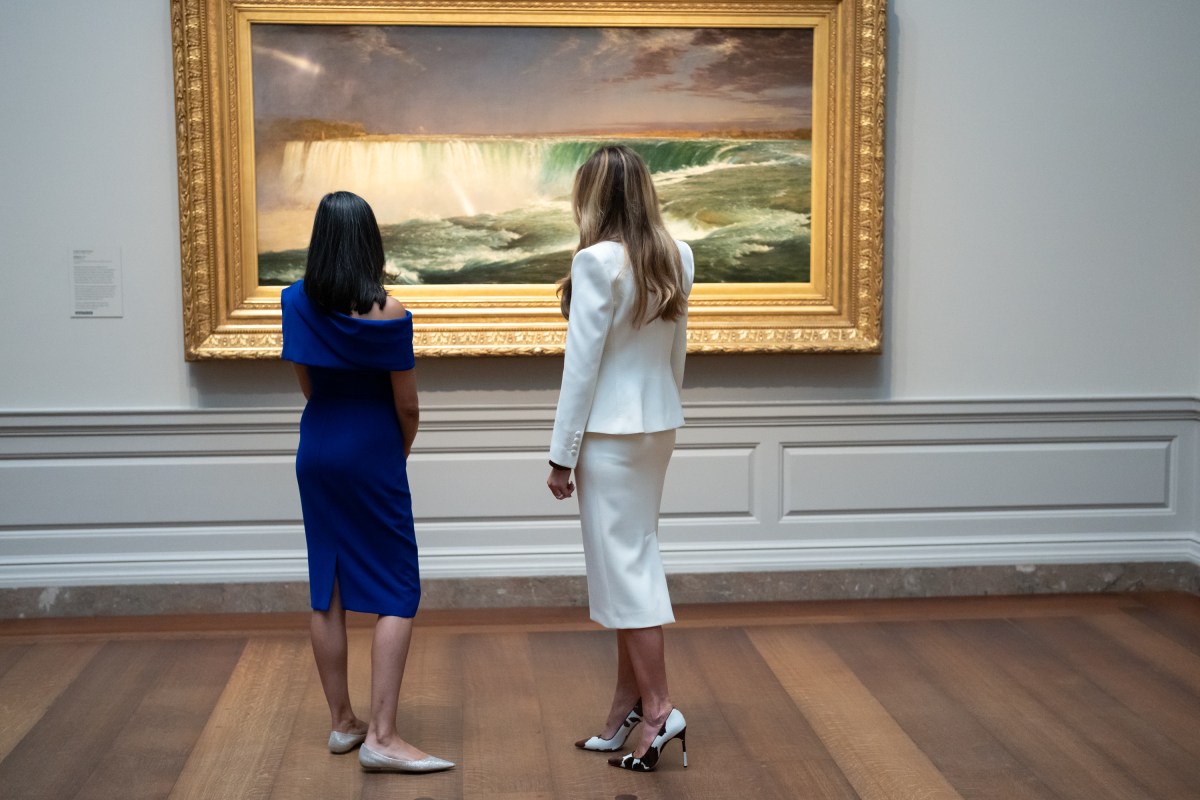 First Lady Melania Trump participates in the Senate Spouses Luncheon at the National Gallery of Art in Washington, D.C., Wednesday, May 21,2025. (Official White House Photo by Andrea Hanks)