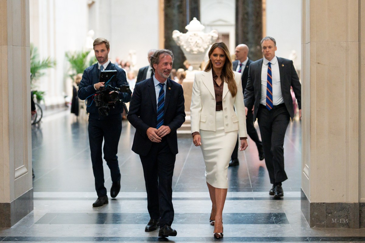 First Lady Melania Trump participates in the Senate Spouses Luncheon at the National Gallery of Art in Washington, D.C., Wednesday, May 21,2025. (Official White House Photo by Andrea Hanks)