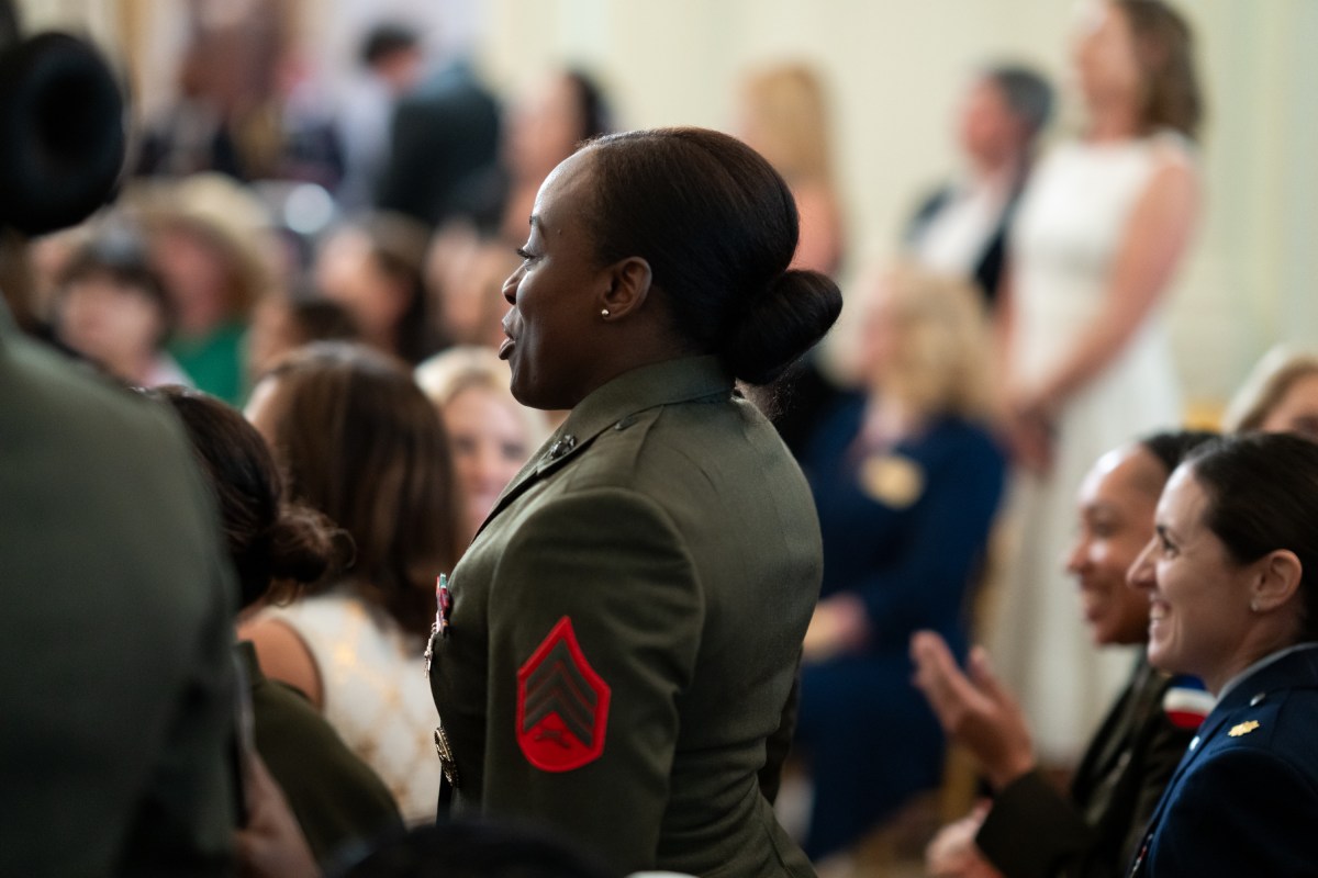 First Lady Melania Trump and President Donald Trump host a Celebration for Military Mothers event in the East Room, Thursday, May 8, 2025, at the White House.(Official White House Photo by Andrea Hanks)