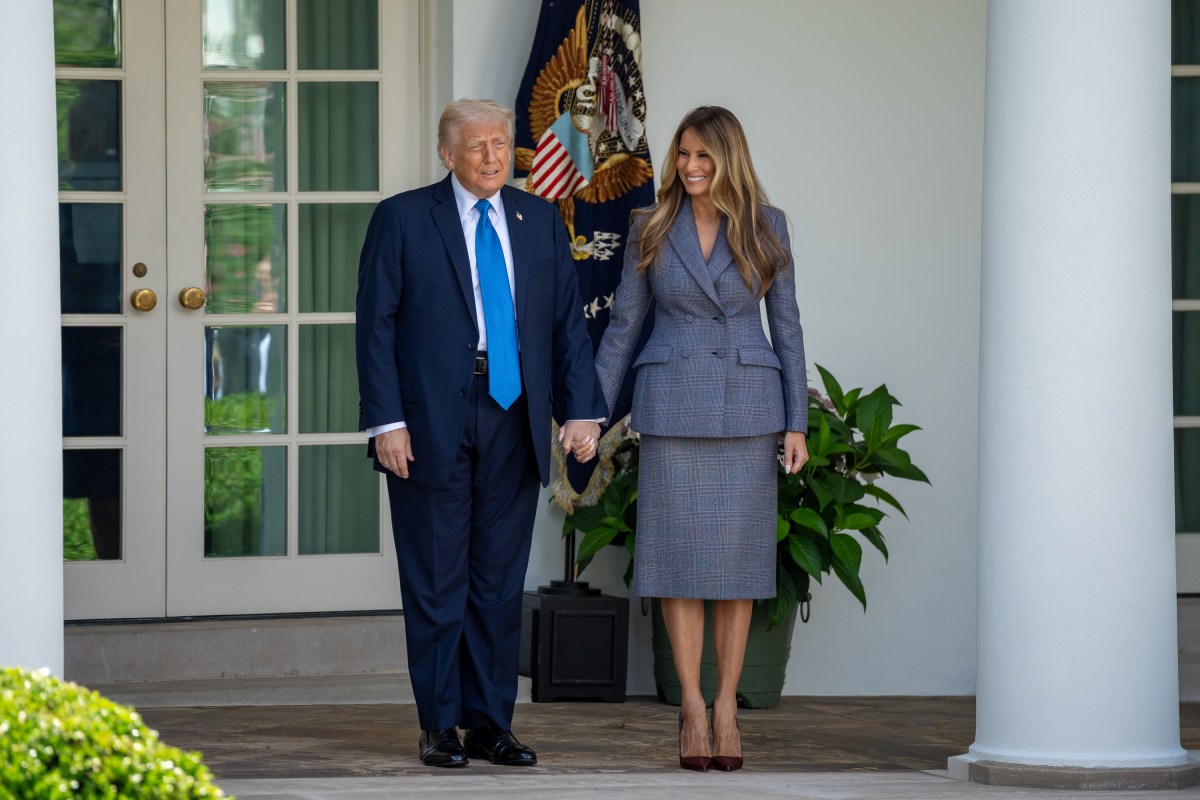 President Donald Trump and First Lady Melania Trump participate in a bill signing ceremony for the Take it Down Act, Monday, May 19, 2025, in the White House Rose Garden.(Official White House Photo by Carlos Fyfe)