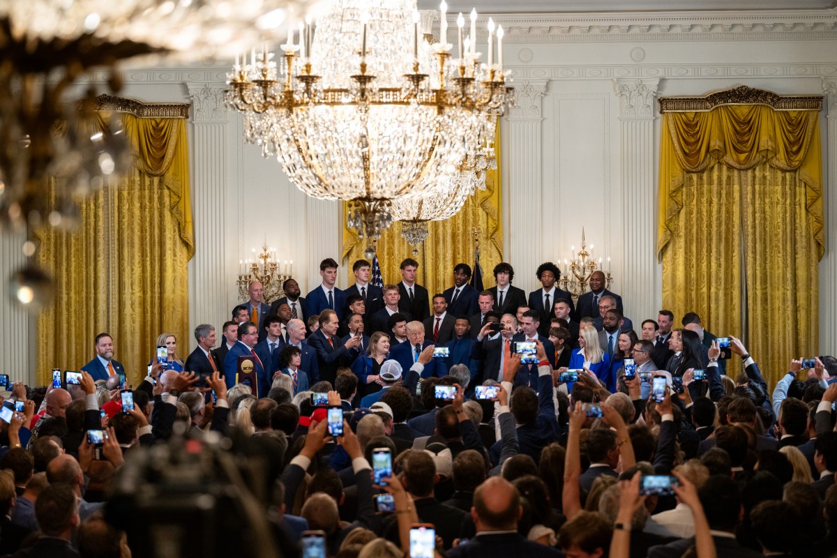 President Donald Trump welcomes the 2025 NCAA Division 1 Men’s Basketball Champion Florida Gators to the White House, Wednesday, May 21, 2025, in the East Room. (Official White House Photo by Molly Riley)