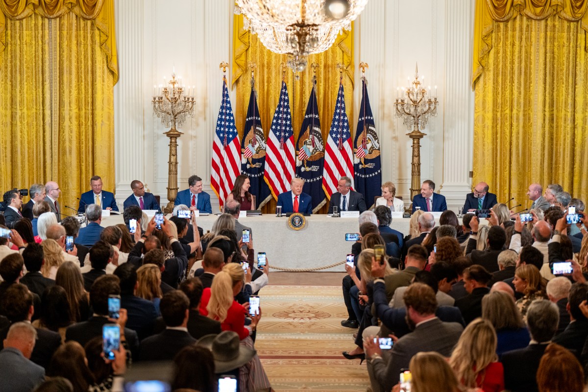 President Donald Trump delivers remarks announcing the MAHA (Make America Healthy Again) Commission, Thursday, May 22, 2025, in the East Room of the White House. (Official White House Photo by Abe McNatt)